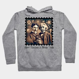 Einstein & Tesla Selfie Hoodie